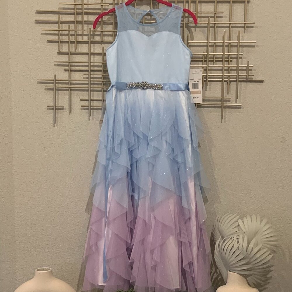 Gorgeous NWT Rare Editions ombre dress Size 12 Girls
